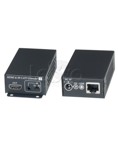 Комплект для передачи HDMI сигнала с ИК повторителем по одному кабелю витой пары SC&T HE02EI в Первоуральске Видеоусилители, Модуляторы, Делители Pintop.ru