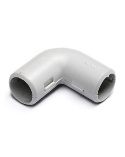 Угол 90° (из двух частей) для труб D16 мм, без галогена Экопласт 41216HF в Первоуральске Повороты, муфты, тройники Pintop.ru