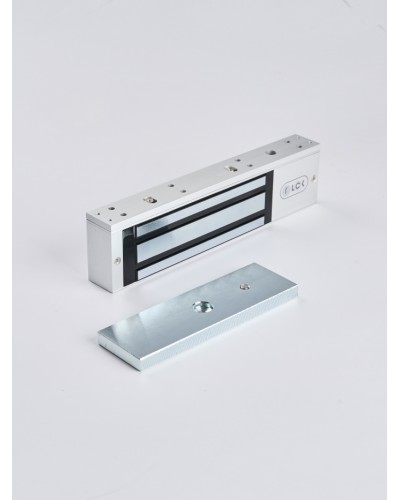 R-Lock RL-EM350-L0S - Электромагнитный замкок, 350кг, DC12/24B, цвет серебристый сатинированный алюминий RAL 7047 в Первоуральске Электромагнитные замки Pintop.ru