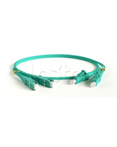 Патч-корд волоконно-оптический Hyperline FC-D2-503-LC/PR-SC/PR-H-3M-LSZH-AQ в Первоуральске Патч-корды оптические Pintop.ru