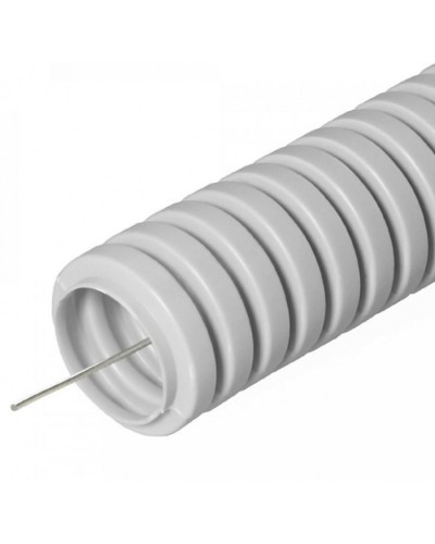 Труба гофрированная ПВХ тяжелая 750 Н серая с/з д63 (15м/360м уп/пал) Промрукав (PR.0163411) в Первоуральске Труба гофрированная Pintop.ru