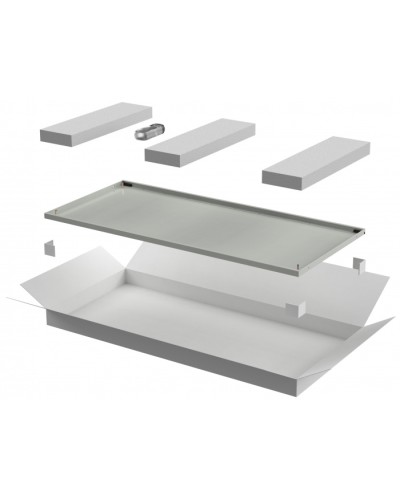 ITK LINEA N Дверь металлическая 600мм шкафа 42U сер. (LN35-42U6X-DM) в Первоуральске Аксессуары для стоек и шкафов Pintop.ru