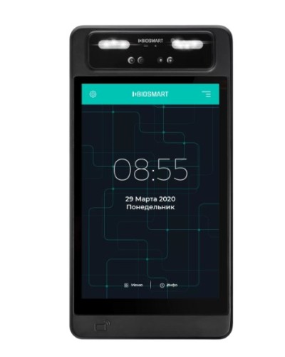 Терминал для биометрической идентификации по геометрии лица BioSmart QUASAR-MFR в Первоуральске Контроллеры Pintop.ru