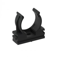 CFQ25 Держатель (клипса) для труб, для монтажного пистолета D25мм, цвет чёрный (10шт) Экопласт (41525-10BL)