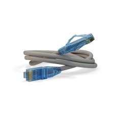 Патч-корд RJ45-RJ45, 4 пары, UTP, кат.6, LSZH (1м) Hyperline PC-LPM-UTP-RJ45-RJ45-C6-1M-LSZH-GY