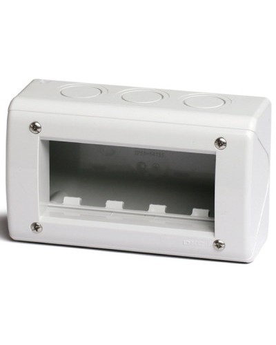 Модульная настен. коробка для эл/устан. изделий VIVA, IP40,4мод. DKC 54740 в Первоуральске Аксессуары для лотков Pintop.ru