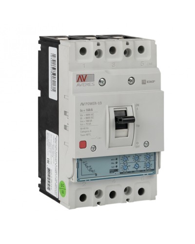 Автоматический выключатель AV POWER-1/3 160А 50kA ETU2.0 EKF (Автоматический выключатель AV POWER-1/3 160А 50k в Первоуральске Электротехническое оборудование Pintop.ru
