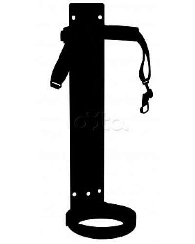 Кронштейн ПОЖТЕХНИКА КТР-ОУ-5 (d140-145) (на 1 ремне) в Первоуральске Аксессуары для огнетушителей Pintop.ru