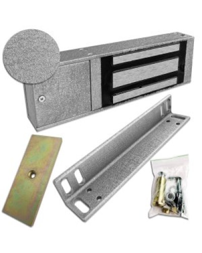 Замок электромагнитный Цифрал-250 ML ЦФРЛ.677100.002-02 серебристый шелк в Первоуральске Электромагнитные замки Pintop.ru