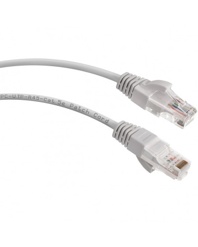 Шнур коммутационный 2xRJ-45/8P8C U/UTP кат.5е (1,5 м) Cabeus PC-UTP-RJ45-Cat.5e-1.5m в Первоуральске Патчкорды (медные) Pintop.ru