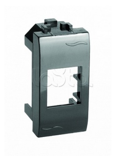 Адаптер для информационных разъемов Keystone, черный, 1мод. DKC (77607N) в Первоуральске Аксессуары для стоек и шкафов Pintop.ru