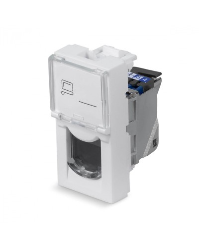 Модуль Keystone Jack RJ-45(8P8C), 180 градусов, категория 6, экранированная Cabeus (KJ-RJ45-Cat.6-SH-180T-FP-L-22,5) в Первоуральске Модули Keystone Pintop.ru