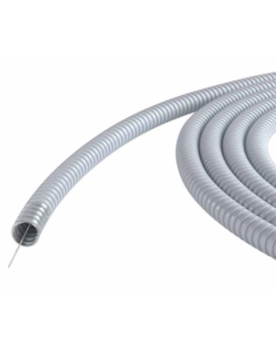 Металлорукав DN 15мм в ПВХ изоляции, Dвн 15,5 мм, Dнар 19,5, с протяжкой, 100 м, цвет серый DKC 6071R-015100P в Первоуральске Металлорукав Pintop.ru