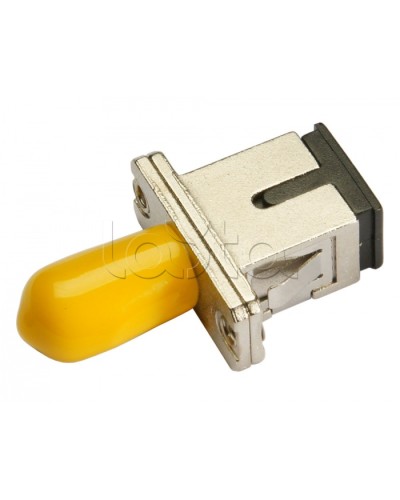 Соединитель проходной ST-SC, SM(для одномодового кабеля), simplex Cabeus ST-SC-SM в Первоуральске Проходные адаптеры и розетки оптические Pintop.ru