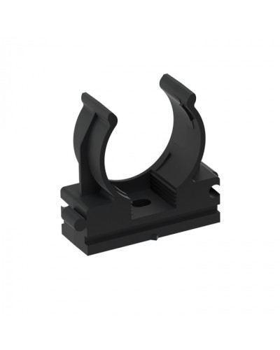 CFQ25 Держатель (клипса) для труб, для монтажного пистолета D25мм, цвет чёрный (10шт) Экопласт (41525-10BL) в Первоуральске Держатели, клипсы, скобы Pintop.ru