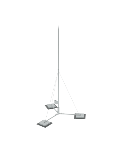 Вольностоящая молниеприемная мачта составная H4,5 м HD КМ-Профиль (VMR-H4.5 HD) в Первоуральске Монтажные материалы Pintop.ru
