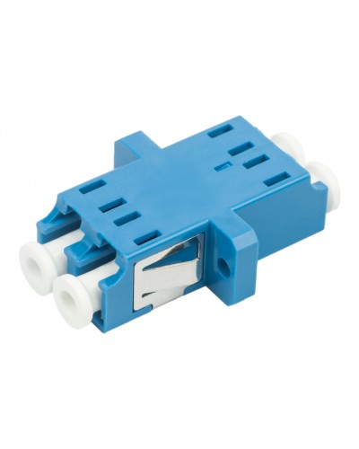 Адаптер оптический проходной LC-LC, OS2, дуплекс (duplex), синий Datarex DR-541102 в Первоуральске Коммутационные изделия Pintop.ru