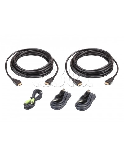 Комплект кабелей USB, HDMI, Dual Display для защищенного KVM-переключателя (3м) ATEN 2L-7D03UHX5 в Первоуральске Видеоусилители, Модуляторы, Делители Pintop.ru