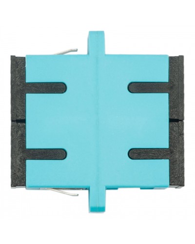 Адаптер оптический проходной SC-SC, OM3, дуплекс (duplex), бирюзовый Datarex DR-541023 в Первоуральске Коммутационные изделия Pintop.ru