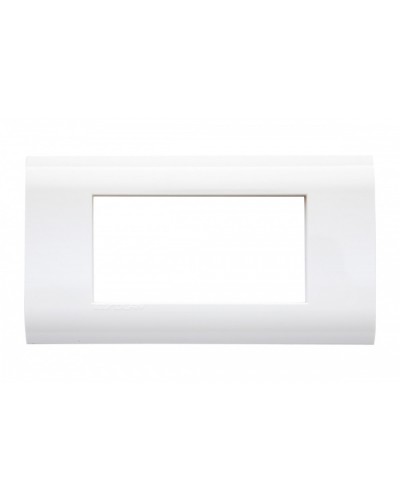 Рамка для модулей 22,5x45,0 мм 4 модуля, белая Eurolan (16M-00-04WT) в Первоуральске Комбинированные настенные розетки Pintop.ru