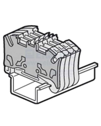 Торцевая крышка Viking 3 для пружинных клемм с шагом 5 мм двухъярусных Legrand 037589 в Первоуральске Клеммные колодки Pintop.ru