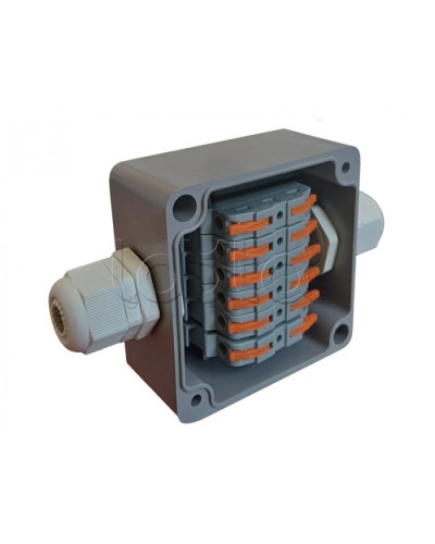 Коробка пылевлагонепроницаемая клеммная G366 А Wago АЯКС IP66/IP65, 82x80x55 Магнито-контакт в Первоуральске Распределительные коробки Pintop.ru