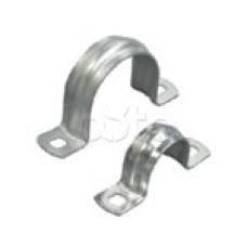 Скоба оцинкованная двулапковая для трубы D14мм (100 шт/уп) Экопласт 43614