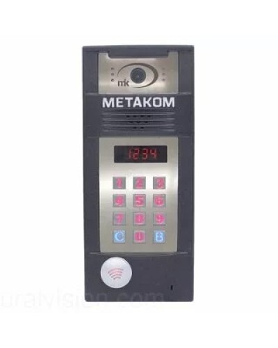 Многоабонентый антивандальный блок вызова со встроенной гибридной видеокамерой Метаком в Первоуральске Блоки вызова многоабонентные Pintop.ru