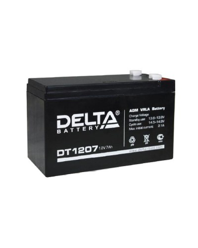 Аккумулятор свинцово-кислотный Delta DT 1207 в Первоуральске Электротехническое оборудование Pintop.ru