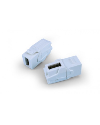 Вставка формата Keystone Jack Hyperline (KJ1-USB-VA3-WH) в Первоуральске Кроссы оптические Pintop.ru