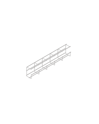 G-образный проволочный лоток 110х65 L3000 мм КМ-Профиль (PLG110-65-3000) в Первоуральске Кабельные лотки Pintop.ru