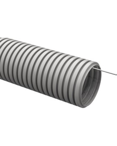 ELASTA Труба гофр. ПВХ d=20мм с зондом (25м) IEK (CTG20-20-K41-025I) в Первоуральске Труба гофрированная Pintop.ru