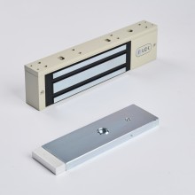 R-Lock RL-EM350-LSG - Электромагнитный замкок, 350кг, DC12/24B, цвет серый, RAL7032 (галечный серый), два датчика втроены в корпус замка: датчик Холла и магнито-контактный датчик