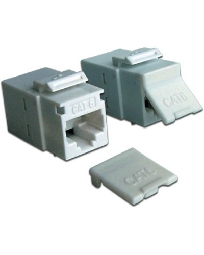 Повторитель портов RJ-45, неэкранированный, кат.6, формата Keystone, белый LANMASTER LAN-KCP45U6-WH в Первоуральске Проходные адаптеры Pintop.ru