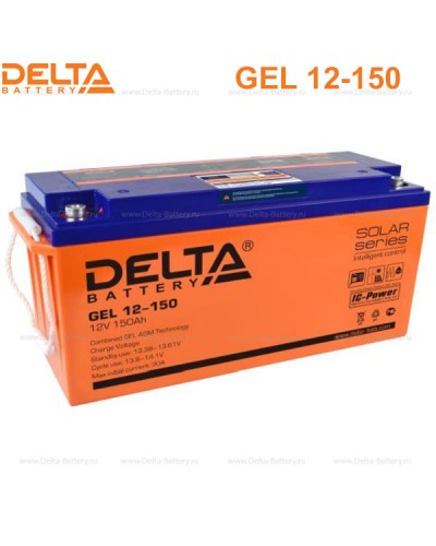 Аккумулятор свинцово-кислотный Delta GEL 12-150 в Первоуральске Электротехническое оборудование Pintop.ru
