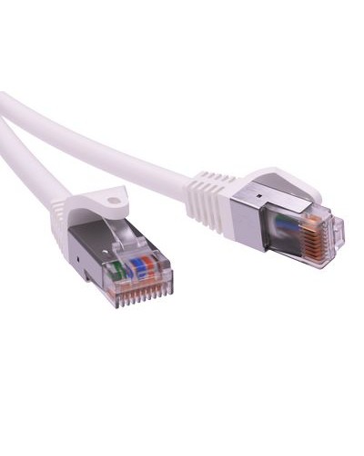Патч-корд экранированный CAT5E F/UTP 4х2, LSZH, белый, 7м DKC RN5EFU4570WH в Первоуральске Патчкорды (медные) Pintop.ru
