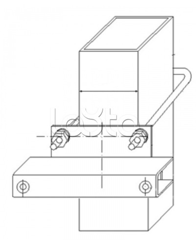 Узел крепления блоков подключения и управления БД-НР, БМ-НР, БУПР извещателей Омега-микродизайн УЗК-КС 57 в Первоуральске Кронштейны и планки для извещателей Pintop.ru