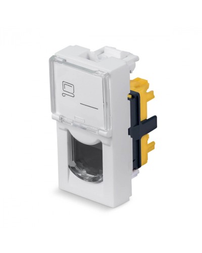Модуль Keystone Jack RJ-45(8P8C), 180 градусов, категория 6a Cabeus (KJ-RJ45-Cat.6a-180T-FP-L-22,5) в Первоуральске Модули Keystone Pintop.ru