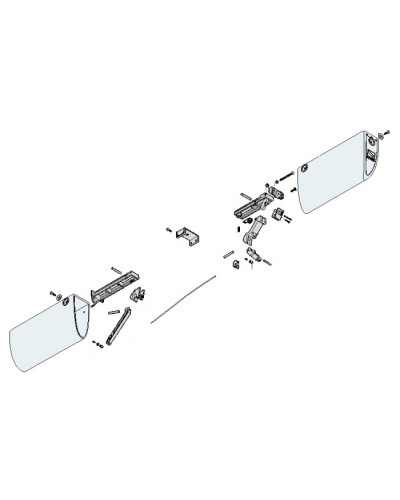 Механизм нижний профиля DF Came 119RIR228 в Первоуральске Запчасти для шлагбаумов и автоматики Pintop.ru