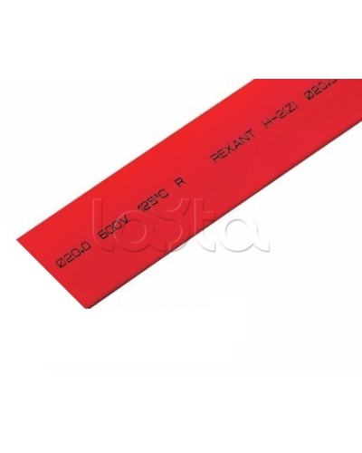 Термоусадочная трубка 20.0 / 10.0 мм 1м красная (10шт/уп) REXANT 22-0004 в Первоуральске Аксессуары для кабель-канала Pintop.ru