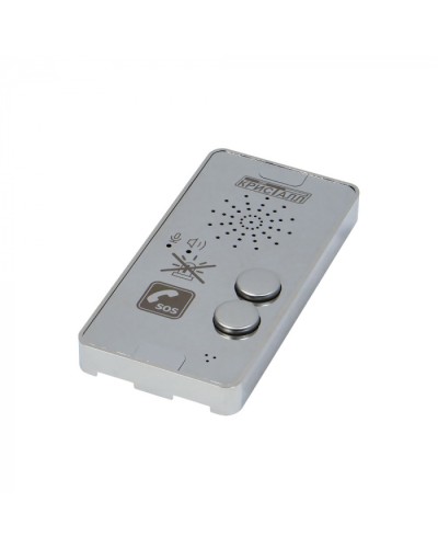 Переговорное устройство с кнопкой отключения оповещателя (зеркальная поверхность) Кристалл СДК-029.МГН.2 в Первоуральске Дополнительное оборудование для ОПС Pintop.ru