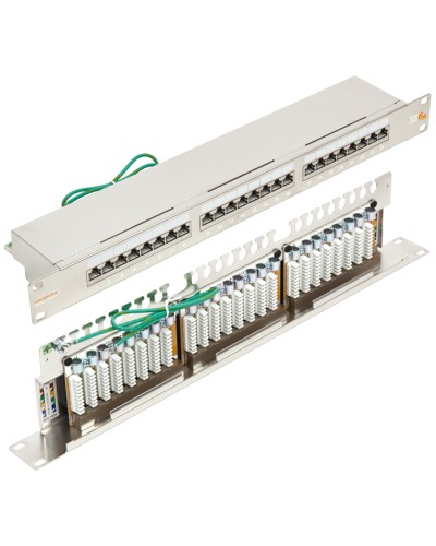 Патч-панель 19, 1U, 24xRJ45 кат.6А NIKOMAX NMC-RP24SA2-1U-MT в Первоуральске Патч панель Pintop.ru