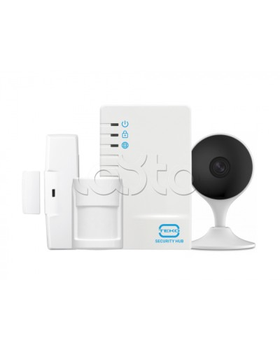 Комплектбеспроводной GSM сигнализации Теко Security Hub с видеокамерой в Первоуральске Дополнительное оборудование для ОПС Pintop.ru