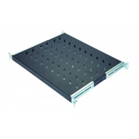 Полка стационарная 1U до 50 кг, 370 мм, черный антрацит Eurolan 60A-01-60-09BL