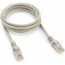 Патч-корд медный U/UTP, категория 5e, 26 AWG (0,48 мм), LSZH, серый, 1 м