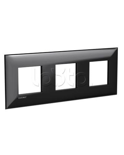 Рамка ARTLEBEDEV Черный квадрат Avanti, 6 мод. DKC 4402906 в Первоуральске Аксессуары для лотков Pintop.ru