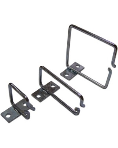 Скоба-органайзер металлическая для установки на 19 профиль, 80х80 мм TWT TWT-RING-M80x80 в Первоуральске Кабельные органайзеры Pintop.ru