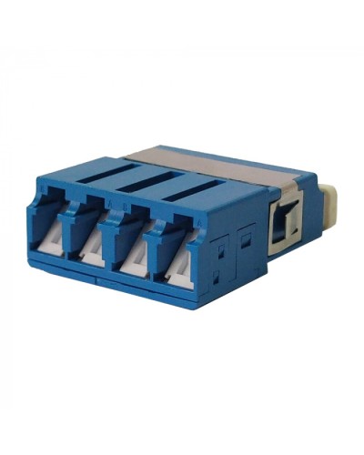 Адаптер оптический LC OM3, со шторкой, корпус SC, квадро LANMASTER (LAN-4LCS/SH-AM-OM3) в Первоуральске Проходные адаптеры и розетки оптические Pintop.ru