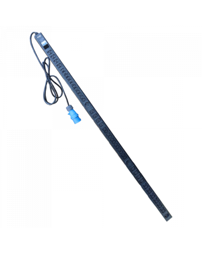 Блок розеток верт. 32A / 250V, 12xC19 + 36xC13 + 3xSchuko, шнур 3 метра, IEC309 TWT (TWT-PDV-12x36x3S-32A) в Первоуральске Блоки розеток Pintop.ru