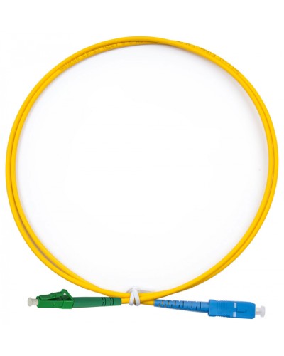 Шнур оптический simplex LC/APC-SC/UPC 9/125 sm 1м LSZH Cabeus FOP(s)-9-LC/APC-SC/UPC-1m в Первоуральске Патч-корды оптические Pintop.ru